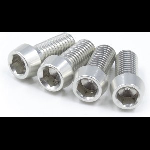 JRC-Components Bottle Cage Bolts | 4pcs Silver