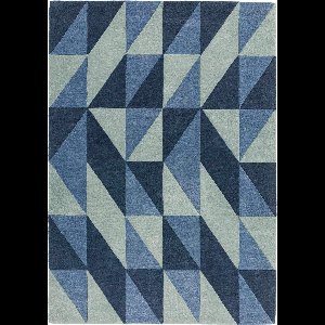 Easy Living - Reef-Flag-Blue Vloerkleed - 160x230  - Rechthoek - Laagpolig Tapijt - Modern - Blauw