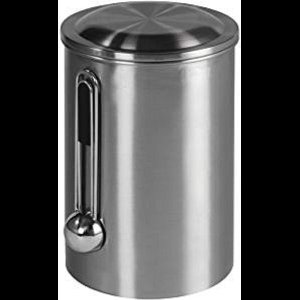 Xavax Koffieblik voor 1 kg koffiebonen - Luchtdichte aromadoos met doseerlepel - Roestvrijstalen koffiecontainer