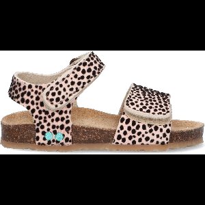 BunniesJR 222408-570 Meisjes Sandalen - Roze/Print - Imitatieleer - Klittenband