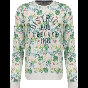 DEELUXE Sweatshirt met ronde hals en tropische printSICILIA Natural