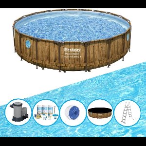 Bestway Zwembad Power Steel Swim Vista - Zwembadpakket - 488x122 cm