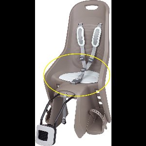 Kussen voor Polisport Bubbly Maxi kinderzitje - grijs