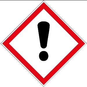 GHS07 schadelijke of irriterende stoffen bord - dibond materiaal - 40 x 40 cm