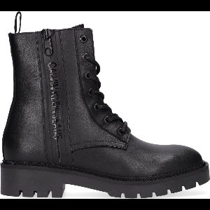 Calvin Klein Combat Mid Laceup Veterboots - Laarzen Met Veters - Dames - Zwart - Maat 36
