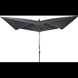 Cosmo Casa Luxe Parasol - Marktparasol - Tuinparasol - Polyester/Aluminium - 10kg - Antraciet - 3x3m (Ø4.24m) - Zonder Standaard