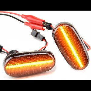 2x Dynamische LED Zijrichtingaanwijzer Smoke - Compatibel met Alfa Romeo & Fiat Modellen