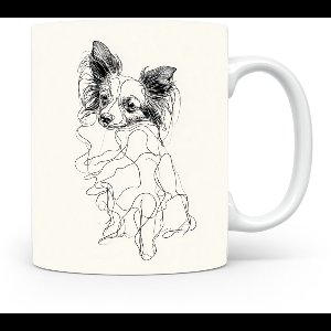 Beker Vlinderhondje (Papillon/Phalène)