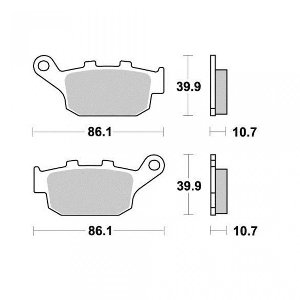 Plaquette de frein Perftec pour Scooter Honda 750 Forza 2021 à 2025 AR Neuf