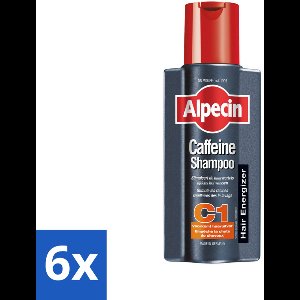 6 x Alpecin - C1 Cafeïne Shampoo - Voor Mannen - 250 ml - Haaruitval - Haarverlies - Haargroei Stimuleren - Cafeïne Shampoo - Mannen Haar