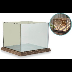 Fedec Waxinelichthouder met Spiegeleffect - Inclusief 120 Waxinelichtjes - Voor 9 Theelichtjes