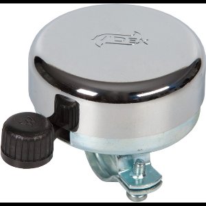 Widek Stalen fietsbel - helder geluid - zilverkleurig - geschikt voor 22.2 mm sturen