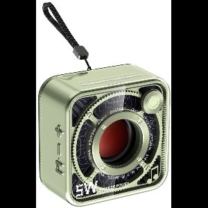 JeiibrZui Bluetooth Luidspreker - Draagbare Mini Speaker - 5 W Geluidskwaliteit - 4 Uur Batterijduur - Retro Design - Groen