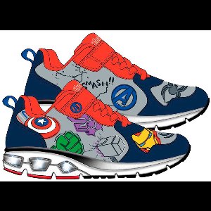 Cerda Group Sporty Tpr Sole With Lights Avengers Schoenen Grijs EU 30 Jongens,Meisjes