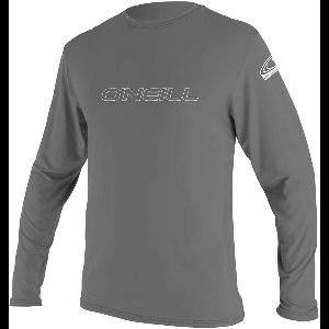 O´neill Wetsuits Basic Skins Rashguard Met Lange Mouwen Grijs XS Man