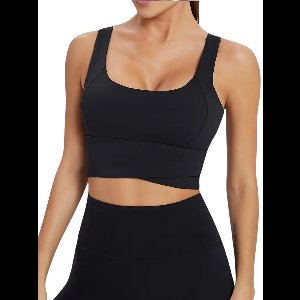 FLEXAURA Sport Bh - High Support - Dames Cross Front - Stijlvol Design - Yoga Sportbeha - Ingebouwde Pads - Naadloos en Ademend - Zwart - Maat XL