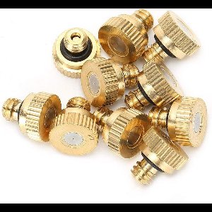 Allecto plus - Vernevelingskoeling spuitmondstuk 10 stuks, 0.2mm lagedruk, waterbesparend, duurzaam, met O-vormige afdichtring. Geschikt voor buitenshuis koelsysteem.