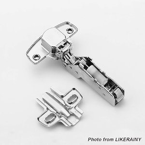 95° Soft-Close Hoek Scharnier met Schuiftechnologie – Automatisch Dempend Kastdeurscharnier – Sterk Staal & Nikkel Afwerking – Voor Keuken, Badkamer & Meubel – Medahomestore