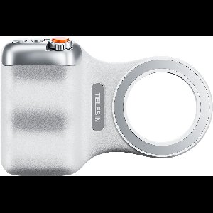 Telesin Fun Shot MagGrip Cameragreep voor Smartphone - Met Afneembare Bluetooth Afstandsbediening en Zoomfunctie - MagSafe Compatibel en met Statiefaansluiting - Wit