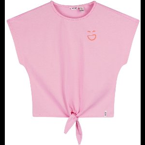 Nono Kate Keep Smiling T-shirt Tops & T-shirts Meisjes - Shirt - Roze - Maat 104