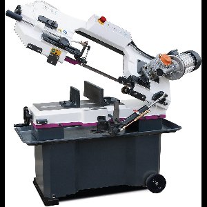 Mobiele metaalbandzaag 0-45° zaagcapaciteit rond 180 mm 0,75 kW 230V variabele snelheden koeling tandwieloverbrenging Optisaw