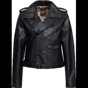 Queen Kerosin Damen Marlon Jacke Mit Leo Linning QKU49001 Black-XXL