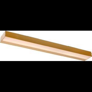 Lucide ALEXA - Wandlamp Badkamer - LED - 1x8W 3000K - IP44 - Mat Goud / Messing