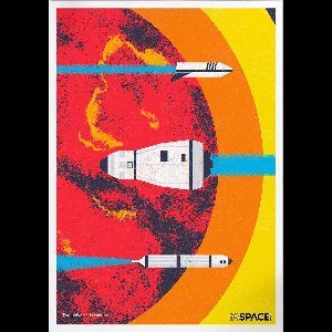 The Universe Is Waiting | Space, Astronomie & Ruimtevaart Poster | B2: 50x70 cm