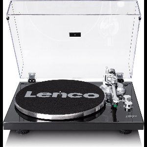 Lenco Platenspeler met Bluetooth - Metalen draaiplateau toonarm en contragewicht - Lenco Expertise lijn - LBT-215BK - Piano Black