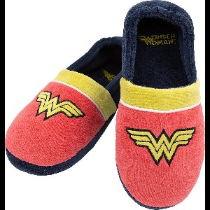 FUNIDELIA Wonder Woman pantoffels voor meisjes - 26-28 - Rood