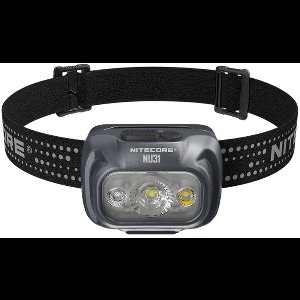 NiteCore NU31 grau Hoofdlamp LED werkt op een accu 550 lm