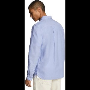 Classic Long Sleeve Button-Up Shirt - Light Blue
