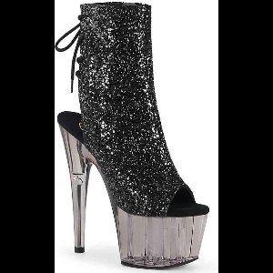 Pleaser Enkellaars -40 Shoes- ADORE-1018GT US 10 Zwart