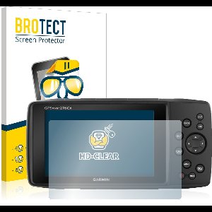 BROTECT - Screenprotector voor Garmin GPSMAP 276Cx - Folie Beschermfolie transparant 2 Stuks