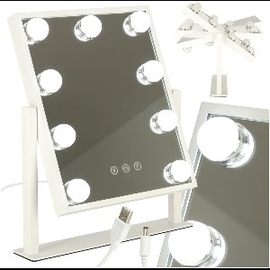 Make Up Spiegel met Verlichting - Hollywood Spiegel - Vanity Makeup Spiegel met Licht - Visagie Spiegel - Wit