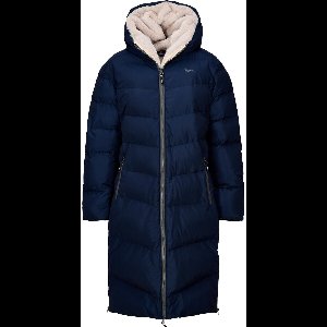 Nordberg Lange Puffer Winterjas Hilary - Dames - Navy - Maat 4XL