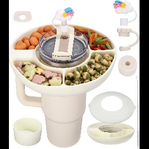 Zeynomax - Snackborden met deksel voor grote feestschalen - ideaal voor picknicks en barbecues