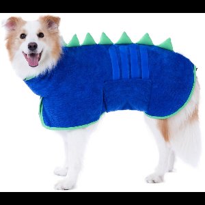 Stunq® Sneldrogende Hondenhanddoek met Dinosaurusontwerp en Verstelbare Pasvorm voor Alle Maten