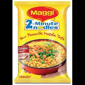 MAGGI 2 Minuten Masala Noedels – Authentieke Indiase Smaak – 20 x 70g – Snelle Instant Noodles met Kruiden & Specerijen met Kajal Sticker