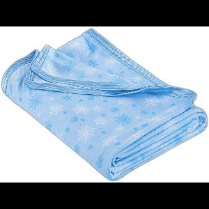 Koeldeken voor mensen, dubbelzijdig koudeeffect, zomerdeken, lichte zelfkoelende deken, koeldeken met Japanse Q-Max 0,42 koelvezels, koeldeken voor slapen, blauw, 130 x 150 cm