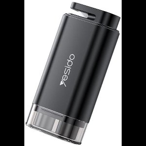 Yesido C248 Veiligheidshamer & Gordelsnijder – Noodhamer voor Auto – Met Testglas – Magnetische Bevestiging – Zwart