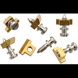 Göldo Reiter ABR messing ungekerbt, 6er Set incl. Schr. - Gitaaronderdeel