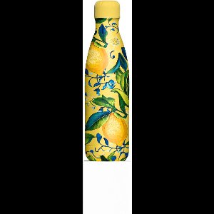 IZY Drinkfles - Sicilië - Giallo Limone - Inclusief donatie - Waterfles - Thermosbeker - RVS - 12 uur lang warm - 500 ml