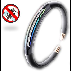 Anti-Muggen Armband met Essentiële Olie – Draagbare Muggenwerende Polsband Zonder DEET | Voor Kinderen & Volwassenen – Outdoor Muggenbeschermer, Insectenwerend, Tegen Steekmuggen-Zwart