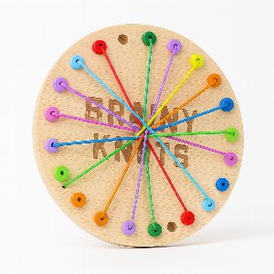 "Brainy Knots – Houten Rope Untangling Logicaspel voor het Gezin (3+ jaar, 2–4 spelers)"