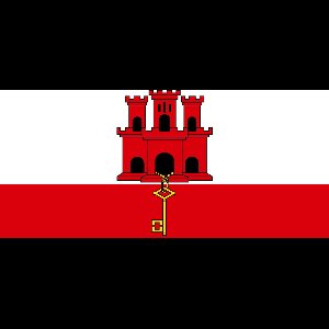vlag Gibraltar 100x150cm - Spunpoly