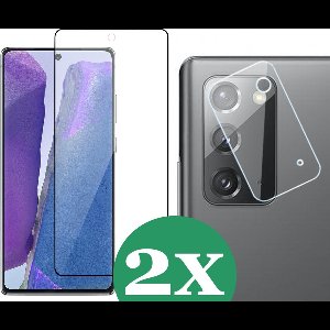 2x Screenprotector geschikt voor Samsung Galaxy Note 20 - 2x Camera Screen Protector