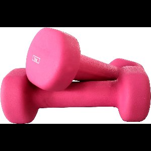 Ab. Neopreen Dumbbells van 2kg (4.4LB) 2 Dumbbells van 1kg (2.2LB) | Roze | Materiaal: Ijzer met neopreen omhulsel | Trainings- en fitnessgewichten voor vrouwen en mannen thuis/gymnastiek