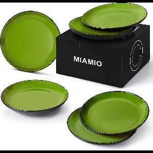 Le Papillon collectie, 6-delige randenset van Aardewerk, keramiek, groot, 26 cm