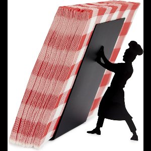 Balvi Servet Houder Chef Kok Te Veel Zwart Metaal